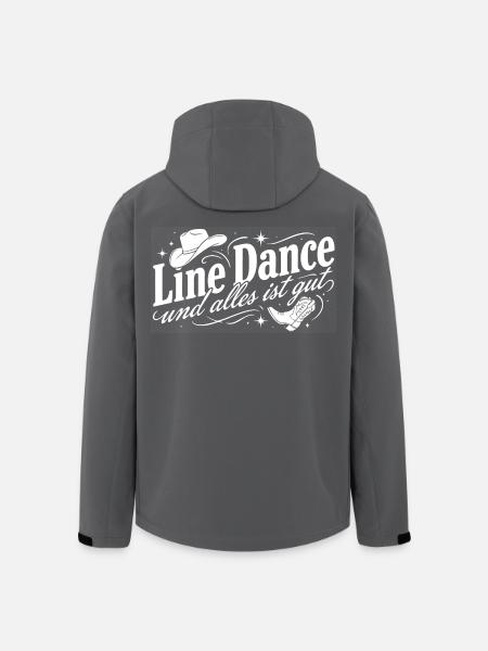 Line Dance Liebe - Recycelte Männer Softshell-Jacke von Stanley/Stella - Schwarz