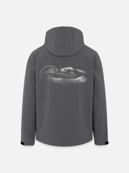 Snake - Veste softshell homme en polyester recyclé Stanley/Stella - noir