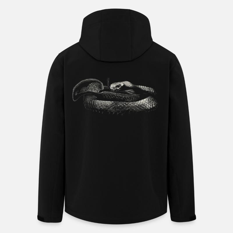 Schlange - Recycelte Männer Softshell-Jacke von Stanley/Stella - Schwarz