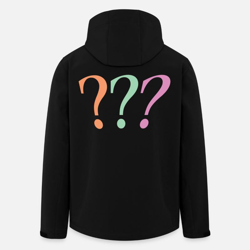 Question mark - Men’s Recycled Softshell Jacket by Stanley/Stella - black