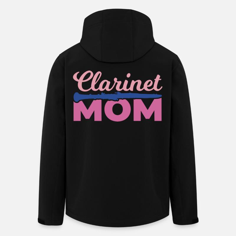 Klarinette Mama - Recycelte Männer Softshell-Jacke von Stanley/Stella - Schwarz