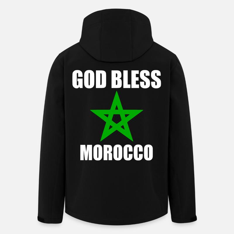 God bless morocco - Men’s Recycled Softshell Jacket by Stanley/Stella - black