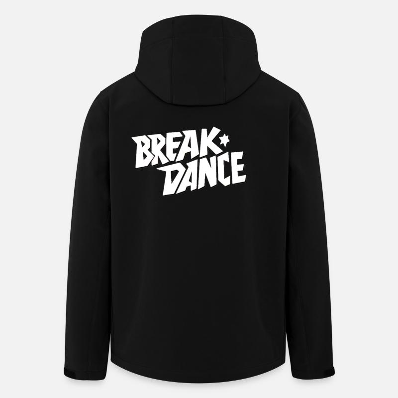 Dance Style Breakdance Lettering - Men’s Recycled Softshell Jacket by Stanley/Stella - black