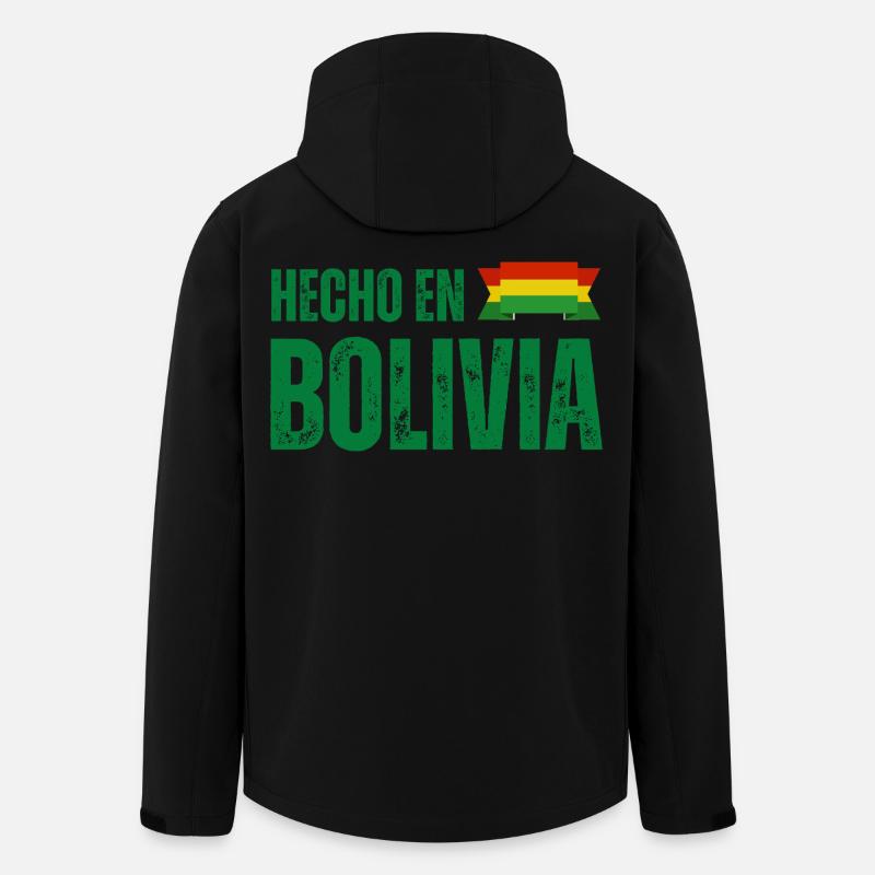 Made in Bolivia, Bolivian pride - Men’s Recycled Softshell Jacket by Stanley/Stella - black