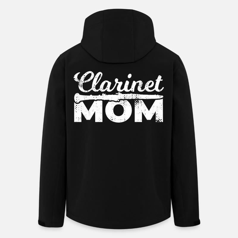 Klarinettenspieler Mama - Recycelte Männer Softshell-Jacke von Stanley/Stella - Schwarz
