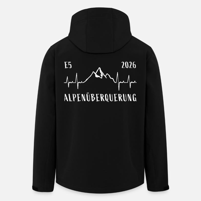 Crossing the Alps E5 2026 - Men’s Recycled Softshell Jacket by Stanley/Stella - black