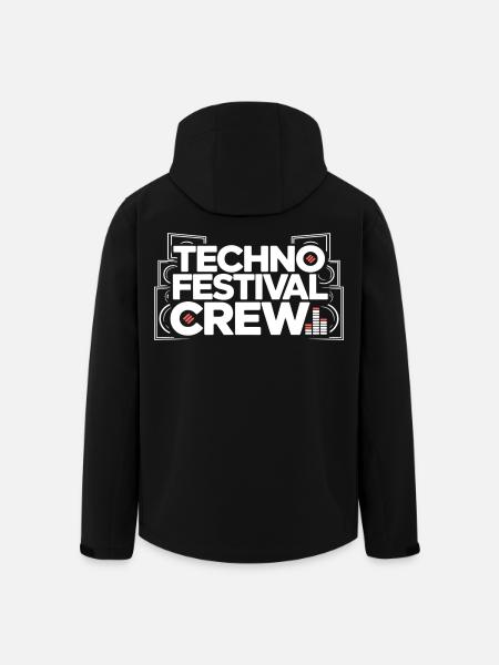 Techno Festival Crew – Techo Party Outfit - Men’s Recycled Softshell Jacket by Stanley/Stella - black