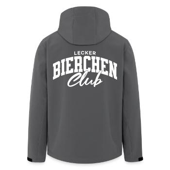 Lecker Bierchen Club - Recycelte Männer Softshell-Jacke von Stanley/Stella - Schwarz - Hinten - AI Model Male 185 light (185cm)