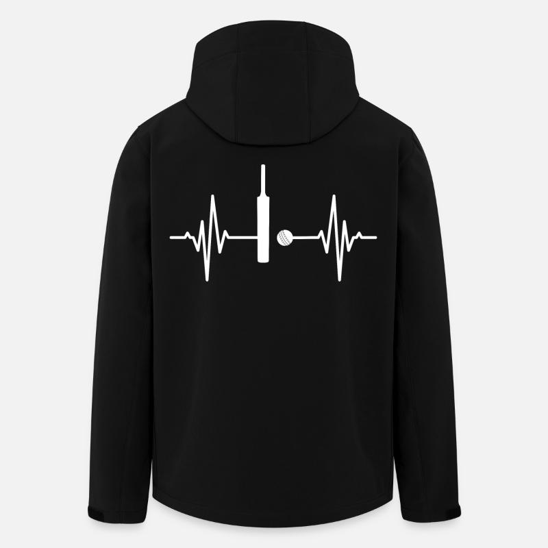 Battement de cœur de cricket - Veste softshell homme en polyester recyclé Stanley/Stella - noir