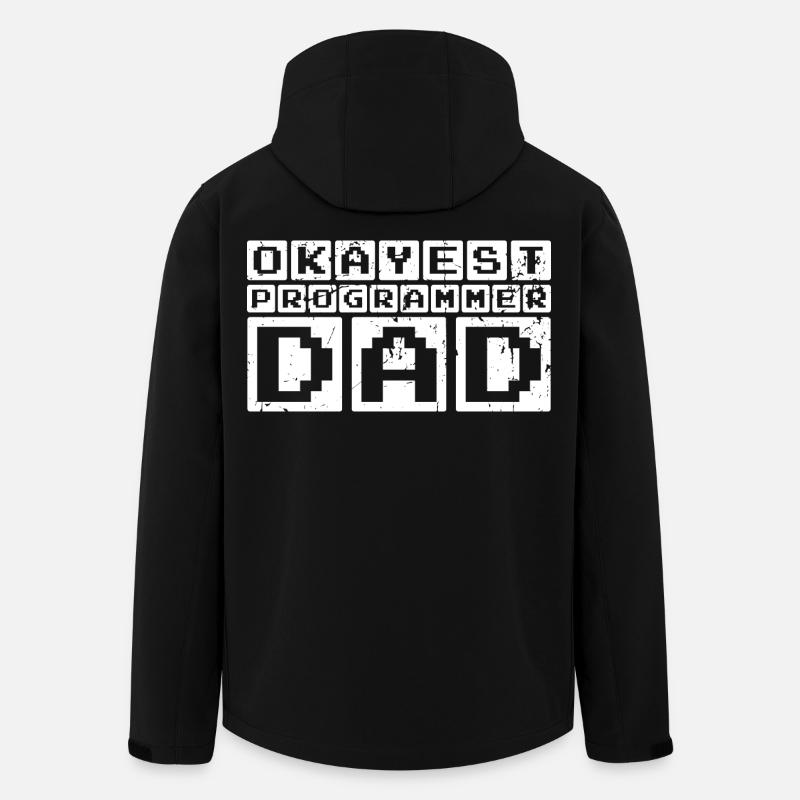 Okayest Programmer Dad - Men’s Recycled Softshell Jacket by Stanley/Stella - black