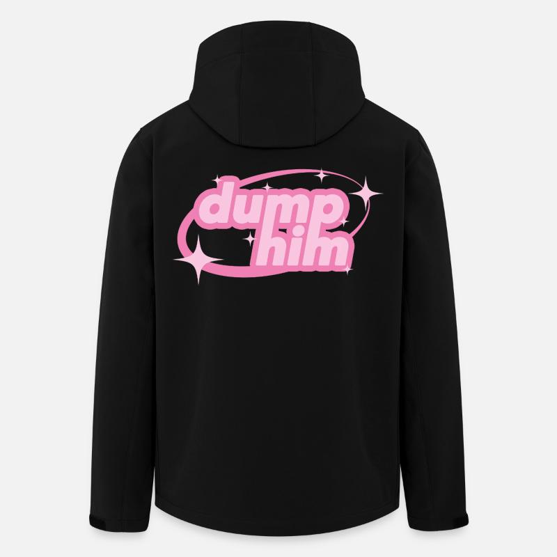 Dump Him – Déclaration girly Y2K - Veste softshell homme en polyester recyclé Stanley/Stella - noir