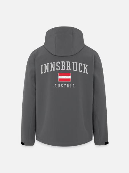 Innsbruck Austria Banner - Men’s Recycled Softshell Jacket by Stanley/Stella - black