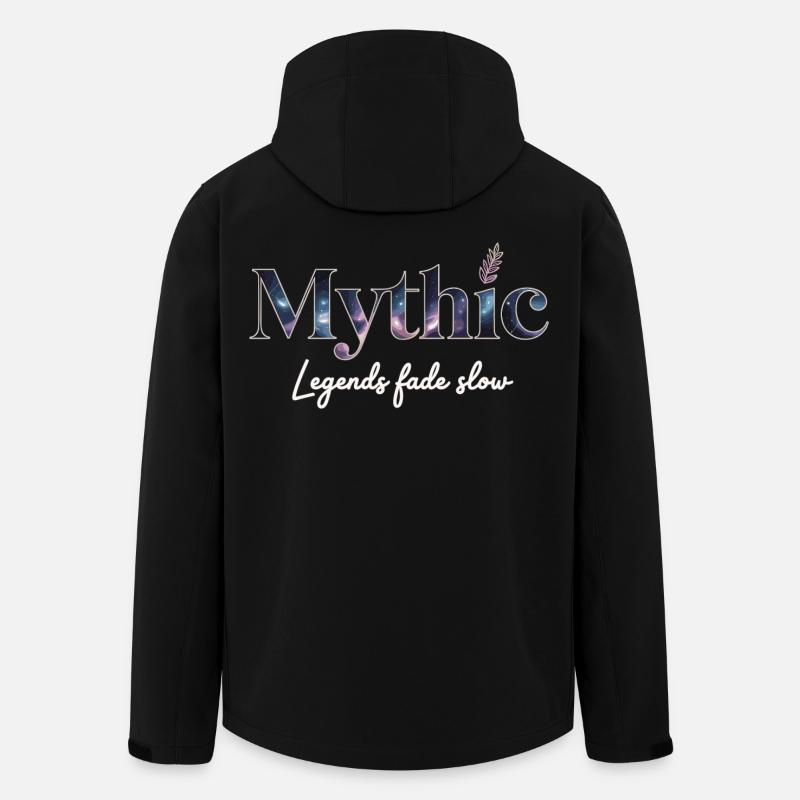 Mythic Constellation Design on Clothing - Men’s Recycled Softshell Jacket by Stanley/Stella - black