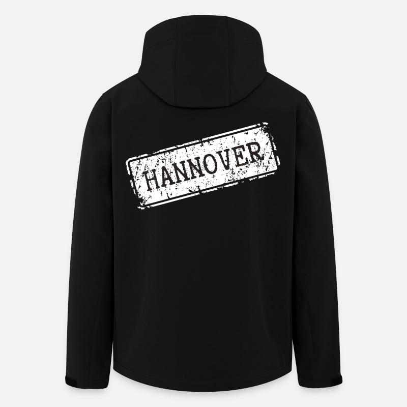 Hanover Design on Clothing - Men’s Recycled Softshell Jacket by Stanley/Stella - black