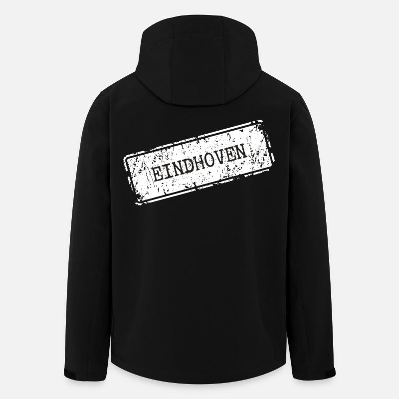 Eindhoven City Skyline Silhouette - Recycelte Männer Softshell-Jacke von Stanley/Stella - Schwarz