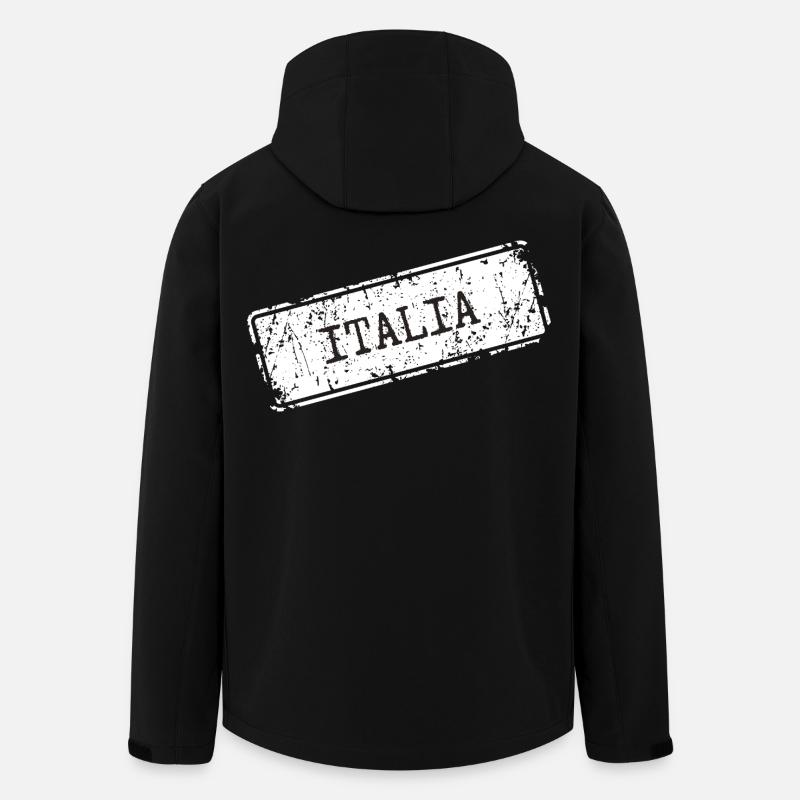 Italia - Recycelte Männer Softshell-Jacke von Stanley/Stella - Schwarz