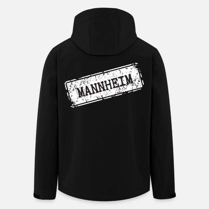 Mannheim - Veste softshell homme en polyester recyclé Stanley/Stella - noir