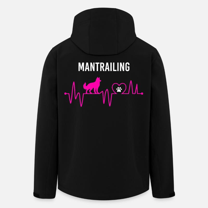 Mantrailing Heartbeat Mantrailing Leidenschaft - Recycelte Männer Softshell-Jacke von Stanley/Stella - Schwarz