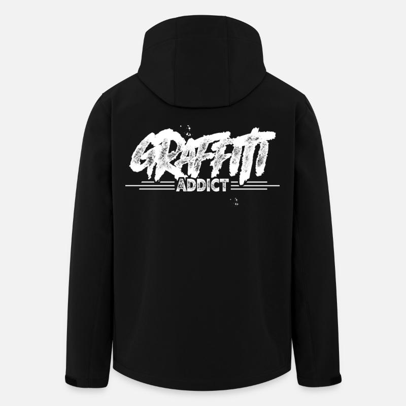 Graffiti - Men’s Recycled Softshell Jacket by Stanley/Stella - black