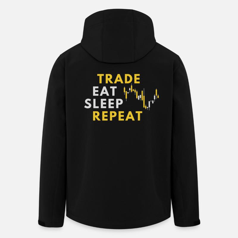 Trader - Trading Börse Aktien - Recycelte Männer Softshell-Jacke von Stanley/Stella - Schwarz