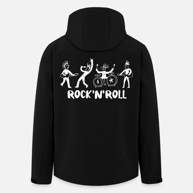 Rock and Roll Band - Giacca softshell riciclata Uomo Stanley/Stella Discoverer - nero