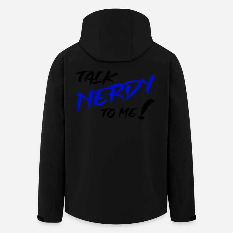 Nerd Graffiti Blau - Recycelte Männer Softshell-Jacke von Stanley/Stella - Schwarz
