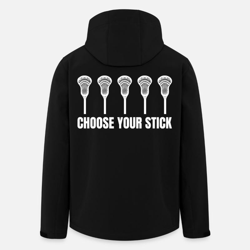 Lacrosse Racket - Men’s Recycled Softshell Jacket by Stanley/Stella - black