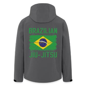 Brazilian Jiu-Jitsu BJJ T-shirt Jiu Jitsu - Men’s Recycled Softshell Jacket by Stanley/Stella - black - Back - AI Model Male 185 light (185cm)