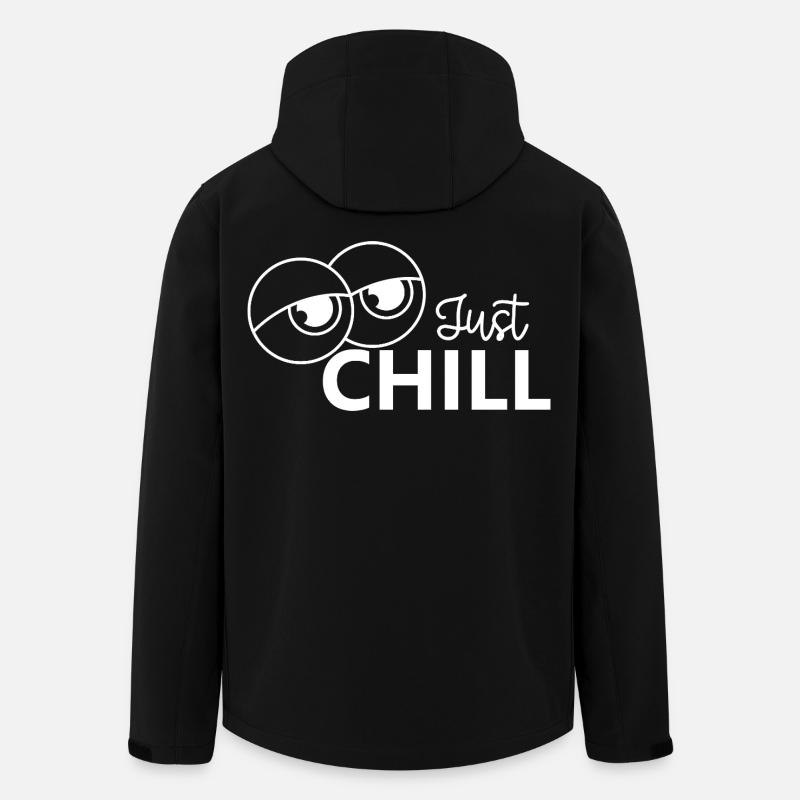 Just Chill / Just Relaxed - Men’s Recycled Softshell Jacket by Stanley/Stella - black