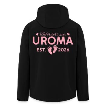 Promue arrière-grand-mère 2026 arrière-grand-mère - Veste softshell homme en polyester recyclé Stanley/Stella - noir - Dos - AI Model Male 185 light (185cm)