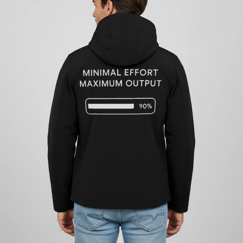 Minimum effort Maximum output Progress Men’s Recycled Softshell Jacket by Stanley/Stella