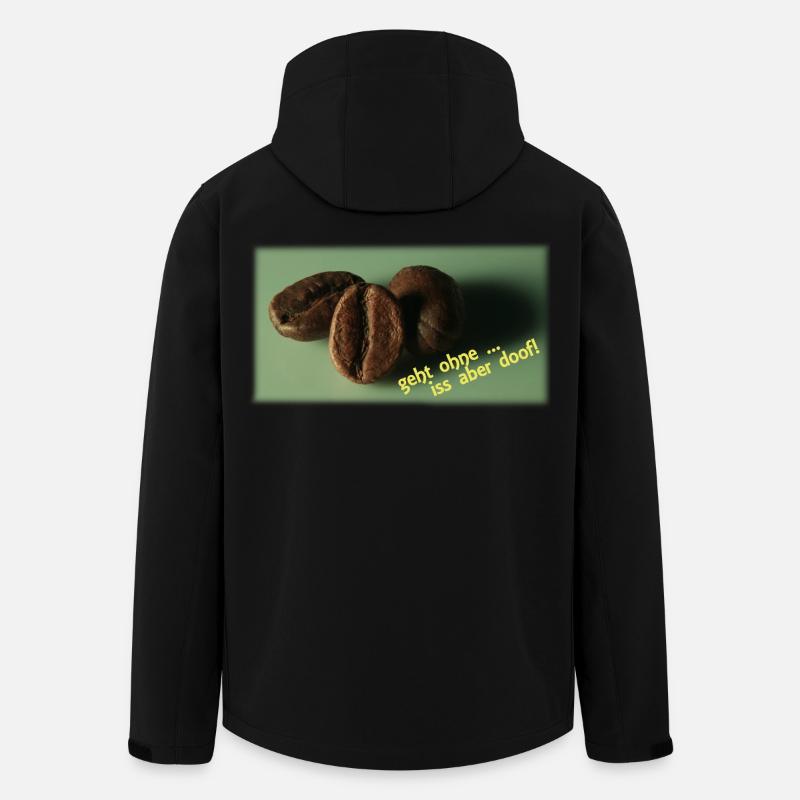 Kaffeebohnen - Recycelte Männer Softshell-Jacke von Stanley/Stella - Schwarz
