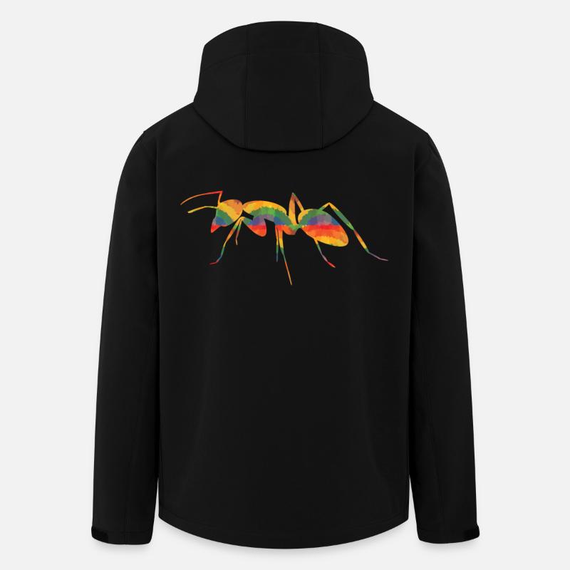 Farbige Ameise - Recycelte Männer Softshell-Jacke von Stanley/Stella - Schwarz