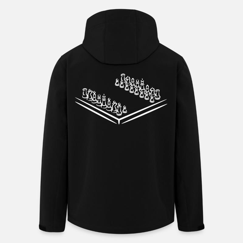 Échecs - Veste softshell homme en polyester recyclé Stanley/Stella - noir