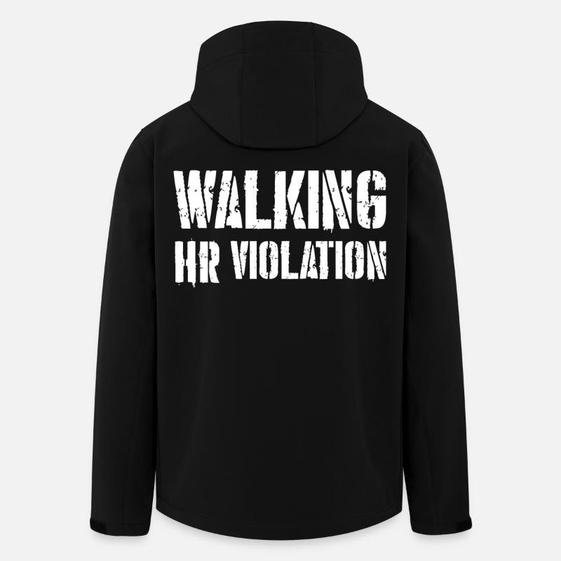 Walking HR Verstoß - Recycelte Männer Softshell-Jacke von Stanley/Stella - Schwarz