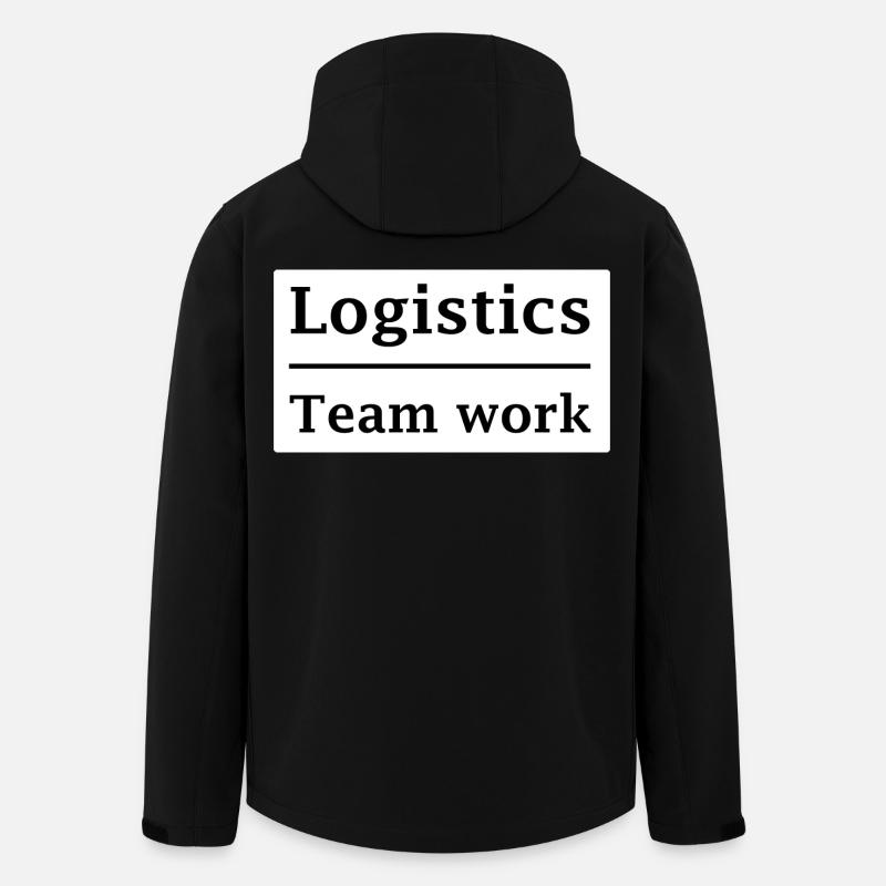 Logistiker Teamarbeit - Recycelte Männer Softshell-Jacke von Stanley/Stella - Schwarz
