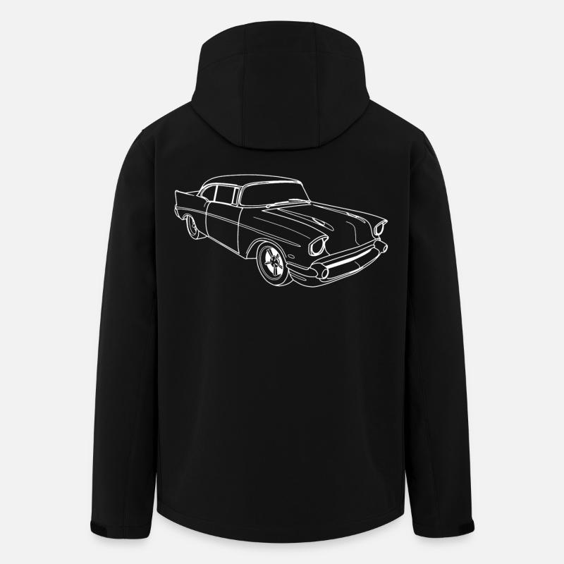 Altes amerikanisches Auto - Recycelte Männer Softshell-Jacke von Stanley/Stella - Schwarz