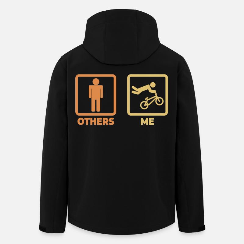 BMX Witz - Recycelte Männer Softshell-Jacke von Stanley/Stella - Schwarz