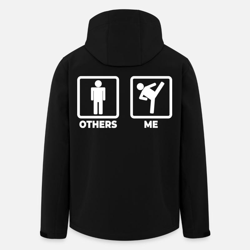 Ich als Kickboxer - Recycelte Männer Softshell-Jacke von Stanley/Stella - Schwarz