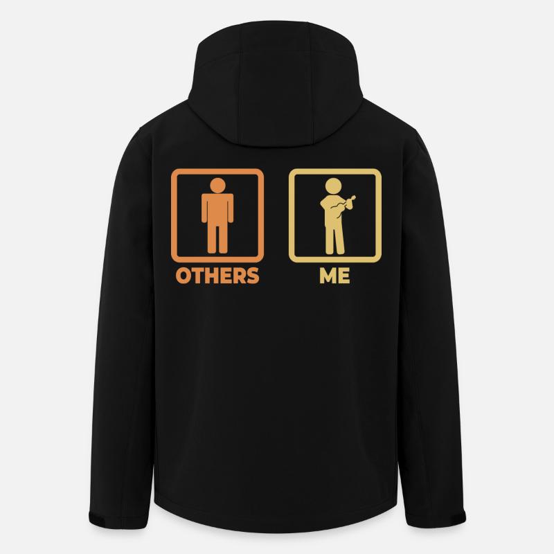 Ich als Ukulele Spieler - Recycelte Männer Softshell-Jacke von Stanley/Stella - Schwarz