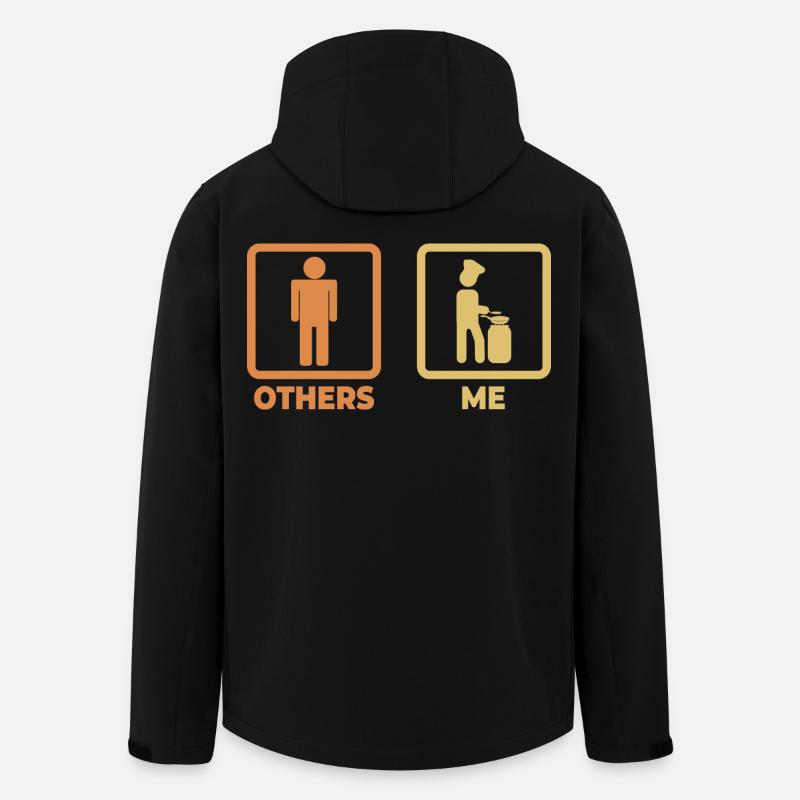 Koch Strichmännchen - Recycelte Männer Softshell-Jacke von Stanley/Stella - Schwarz