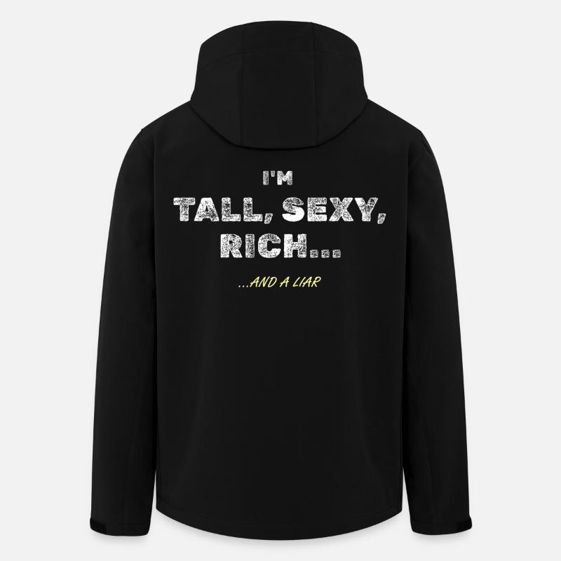 Grande, sexy et riche... sûr - Veste softshell homme en polyester recyclé Stanley/Stella - noir