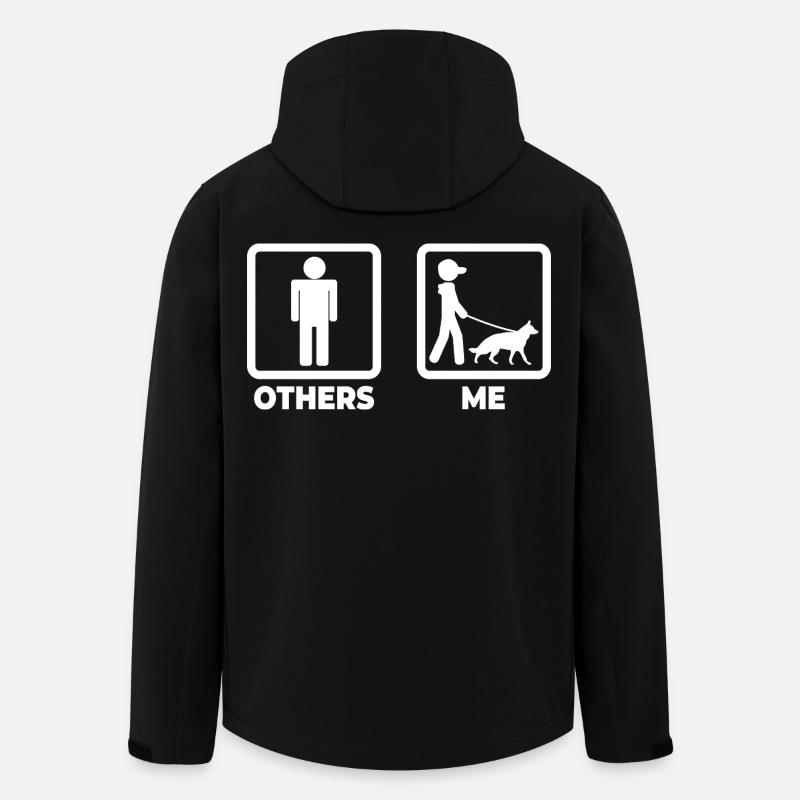 Propriétaire d’un berger allemand - Veste softshell homme en polyester recyclé Stanley/Stella - noir