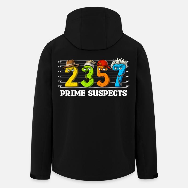 Funny Math Numbers - Men’s Recycled Softshell Jacket by Stanley/Stella - black