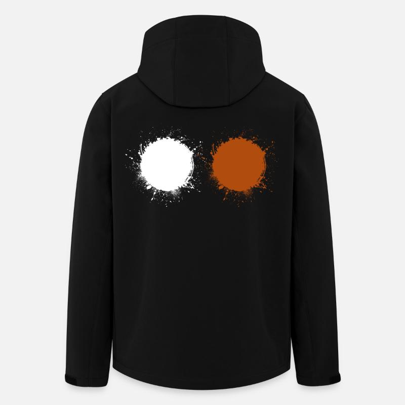 Weiß Braun - Recycelte Männer Softshell-Jacke von Stanley/Stella - Schwarz
