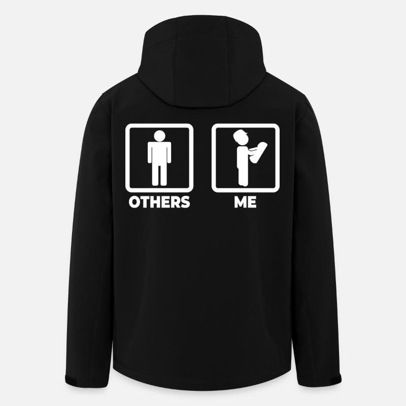 Moi en tant qu’architecte - Veste softshell homme en polyester recyclé Stanley/Stella - noir