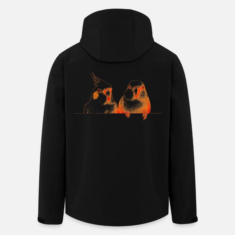 Birdies - Recycelte Männer Softshell-Jacke von Stanley/Stella - Schwarz