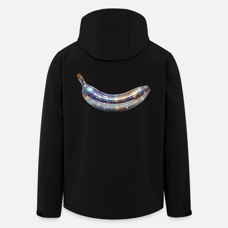 Disco Banana - Recycelte Männer Softshell-Jacke von Stanley/Stella - Schwarz