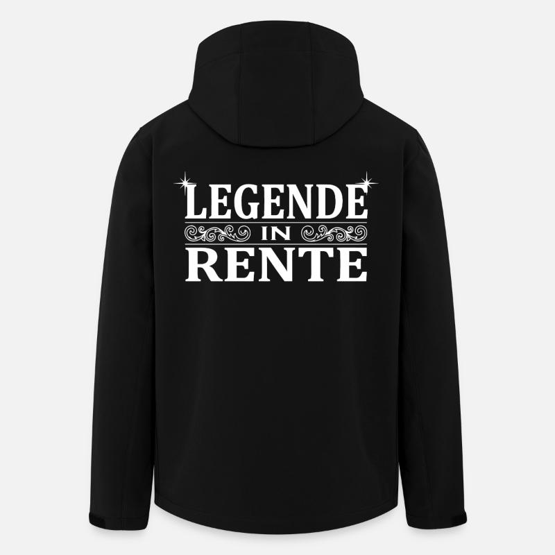 Legende in Rente Ornament - Recycelte Männer Softshell-Jacke von Stanley/Stella - Schwarz