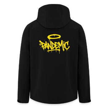 Halo Graffiti Pulse - Veste softshell homme en polyester recyclé Stanley/Stella - noir - Dos - AI Model Male 185 light (185cm)